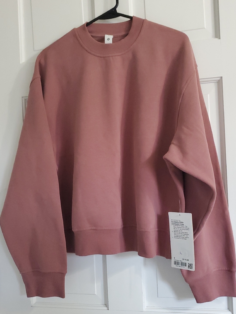 NWT Lululemon Womens Steady State Oversized Crewneck Sz S Red Clay